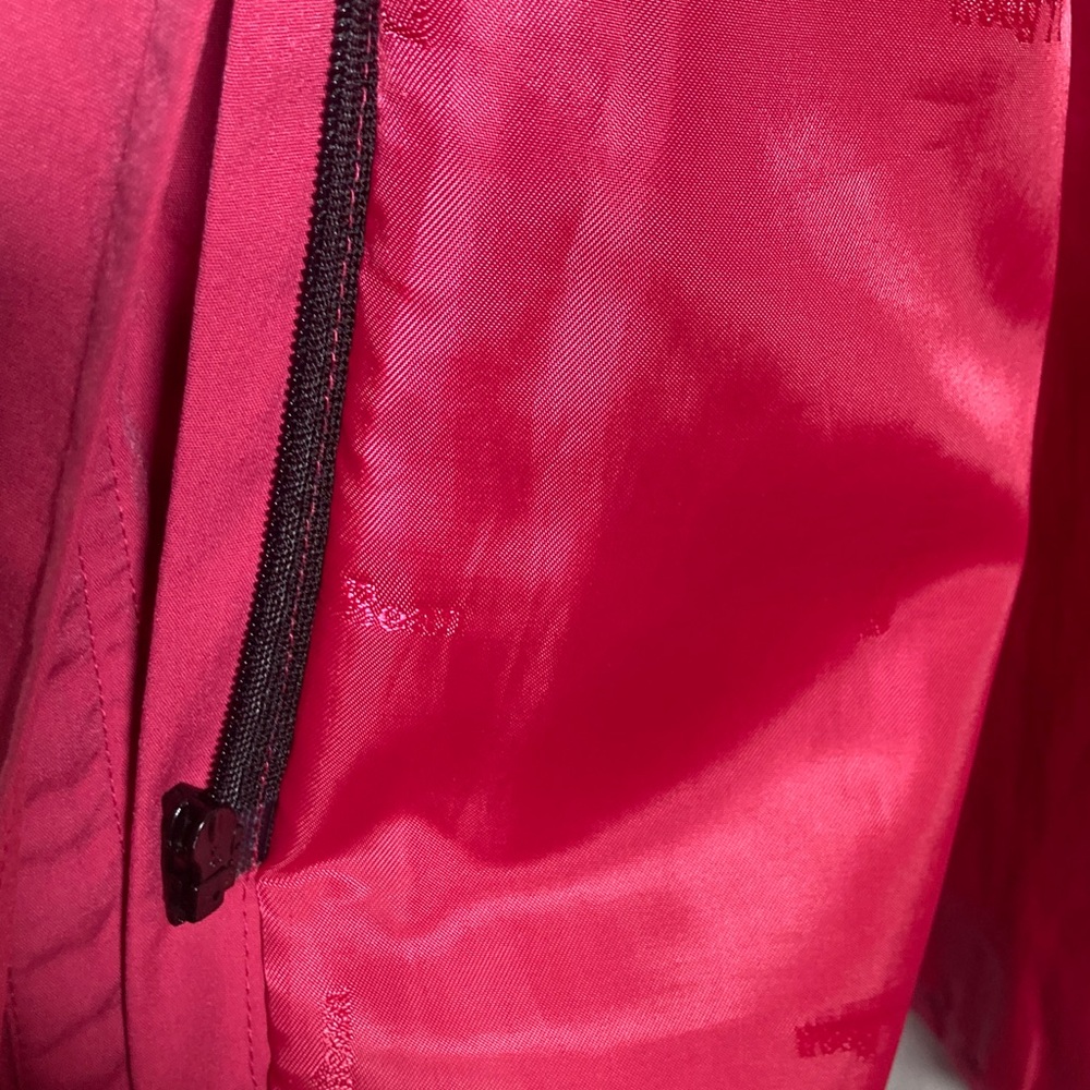 L.L. Bean Women's Fuchsia Water Repellant Trench Coat VN 03790 Sz XLP - Picture 8 of 15